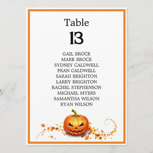 Carte Tableau de siège de l'arbre de la balance Mariage  (Devant)