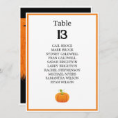 Carte Tableau de siège de l'arbre de la balance Mariage  (Devant / Derrière)