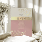 Carte Tableau de sièges Mariage en or rose