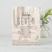 Carte Tableau de sièges photo minimaliste pour Mariage (Debout devant)