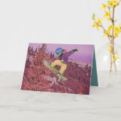 Carte Tableau de snowboard (Fleur jaune)