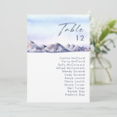 Carte Tableau des chiffres de la table de coucher de sol (Debout devant)