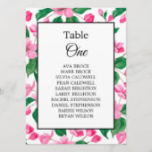 Carte Tableau des noms des Mariages de cerisier en fleur (Devant)