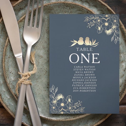 Carte Tableau des sièges Mariages en terre cuite