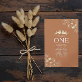 Carte Tableau des sièges Mariages en terre cuite