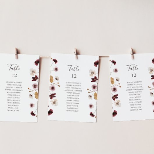 Carte Tableau Fleur sauvage en cuivre Bourgogne