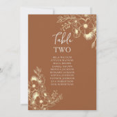 Carte Tableau Mariage en terre cuite (Dos)