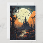 Carte Tableau Mariage Halloween (Dos)