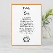 Carte Tableau Mariage Halloween (Debout devant)