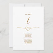 Carte Tableau minimaliste Elegant Mariage Or (Devant)
