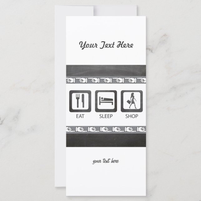 Carte Tableau noir Boutique de veille (Devant)