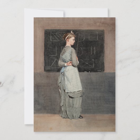 Carte Tableau noir | Winslow Homer (Devant)