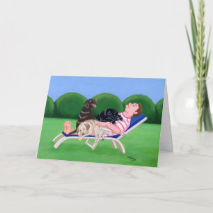 Carte Tableau papa Labrador