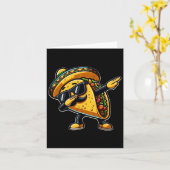 Carte Taca dabbing Cinco De Mayo Drôle Fête des pères me (Fleur jaune)