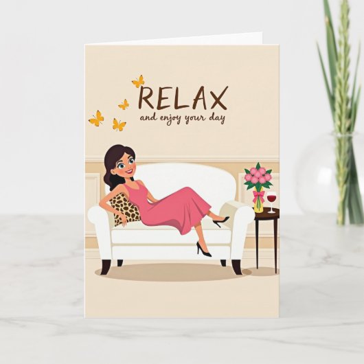 Carte Tâche Coussin Relax Card (Devant)