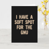 Carte Tache douce pour le gnu (Fleur jaune)