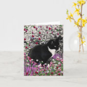 Carte Taches de rousseur en fleurs II - chat de Kitty de (Fleur jaune)