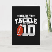 Carte Tackle 10e anniversaire 10 ans couple Anniversaire (Devant)