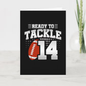 Carte Tackle 14e anniversaire 14 ans Anniversaire de cou (Devant)