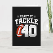 Carte Tackle 40e anniversaire 40 ans d'anniversaire de m (Devant)