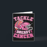 Carte Tackle Breast Cancer Awareness Football Américain<br><div class="desc">Tackle Breast Cancer Awareness Football Américain Hommes Femmes</div>
