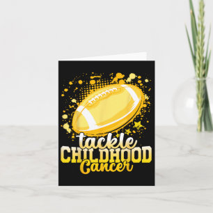 Carte Tackle Cancer infantile Football Cancer infantile