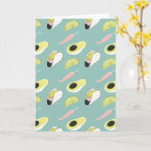 Carte Taco à propos d'amour | Motif d'élément Taco (Fleur jaune)