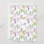 Carte Taco Bout Love Cactus Fiesta Dîner de répétition (Dos)