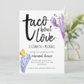 Carte Taco Bout Love Dîner de répétition illustré (Debout devant)