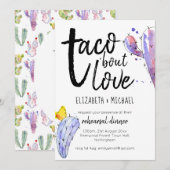 Carte Taco Bout Love Dîner de répétition illustré (Devant / Derrière)