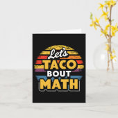 Carte Taco bout Math ! Cinco De Mayo Drôle de Thé Mathém (Fleur jaune)