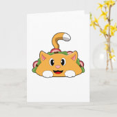 Carte Taco chat (Fleur jaune)