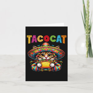 Carte Taco Chat Pour Femmes Et Enfants - Tacocat Cinco D