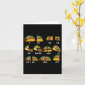 Carte Taco Fraction Math Enseignants Retour À L'École Ed (Fleur jaune)