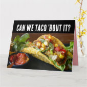CARTE TACO FUNNY BANNITHDAY GREETING CARD (Fleur jaune)