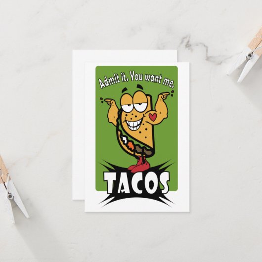 Carte Taco Guy (Devant/Arrière en situation)