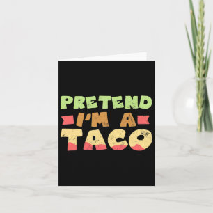 Carte Taco Halloween Costume Design Faire semblant d'êtr