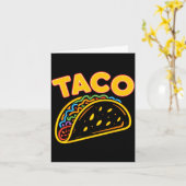 Carte Taco nourriture mexicaine (Fleur jaune)