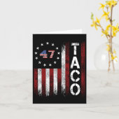 Carte Taco Trump est toujours en train de chasser (Fleur jaune)