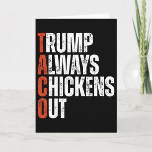 Carte Taco Trump se dégonfle toujours en disant Funny Ta