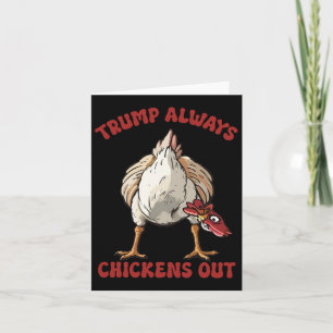 Carte Taco Trump toujours chicken dehors drôle tarif de