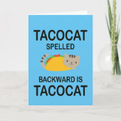 Carte TACOCAT orthographié en arrière est TACOCAT (Devant)