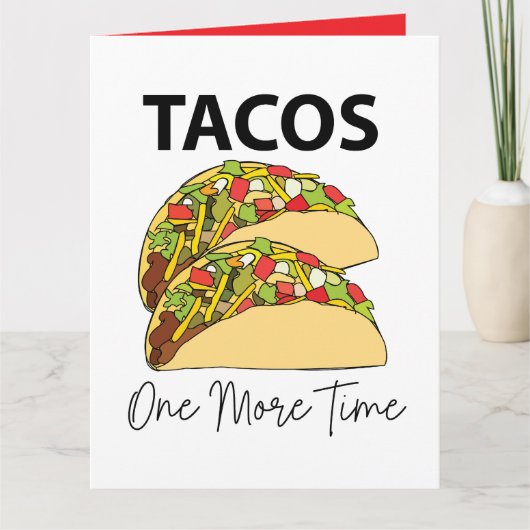 Carte Tacos encore une fois Nourriture mexicaine Taco (Devant)