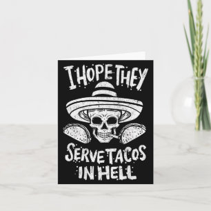 Carte Tacos Espérons Servir Des Tacos En Enfer Halloween