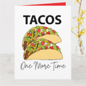 Carte Tacos One More Time Nourriture Mexicaine Taco (Fleur jaune)
