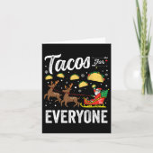 Carte Tacos Pour Tous Noël Taco Drôle Noël Père Noël (Devant)