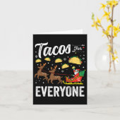 Carte Tacos Pour Tous Noël Taco Drôle Noël Père Noël (Fleur jaune)