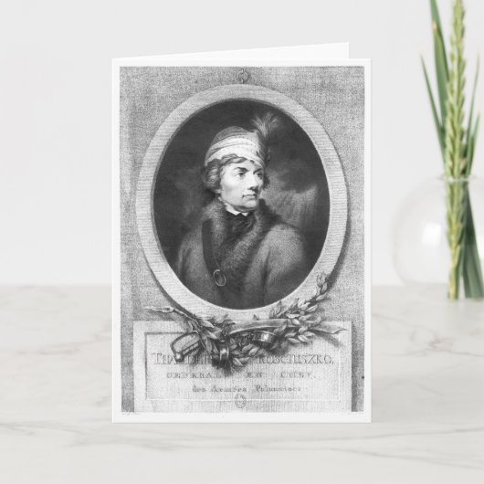 Carte Tadeusz Kosciuszko, gravé par Christiaan (Devant)