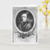 Carte Tadeusz Kosciuszko, gravé par Christiaan (Fleur jaune)