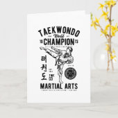 Carte Taekwondo (Fleur jaune)